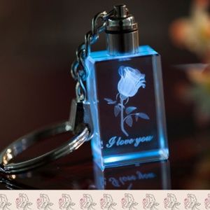 Get three for $25! - 🥰You need to say I Love U Heart Crystal Keychain